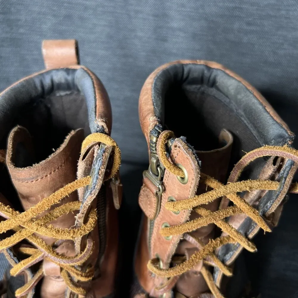 Polo Ralph Lauren Mens Boots Andres III Size 11D 90s Lace Up Buckle Vintage READ